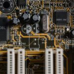 PCB with components
