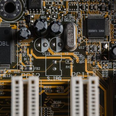 PCB with components